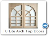 10 Lite Arch Top Doors
