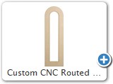 Custom CNC Routed MDF Door